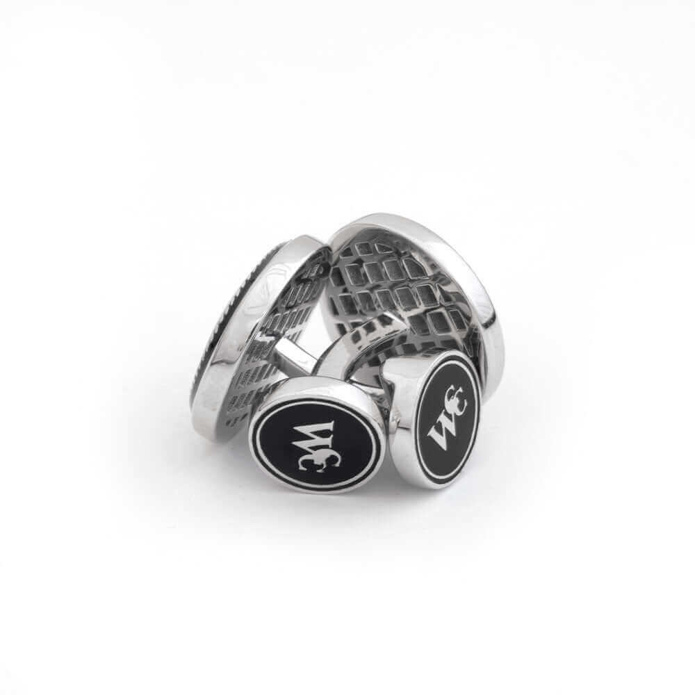 The Formal 925 Sterling Silver Black Tie Cufflink for sophisticated elegance at gala evenings and significant celebrations.
