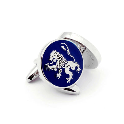 The English Lion Cufflink in blue