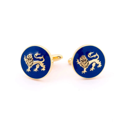 The English Leopard Cufflink in gold
