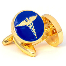 The Rod of Caduceus Cufflink - Wimbledon Cufflink Company 