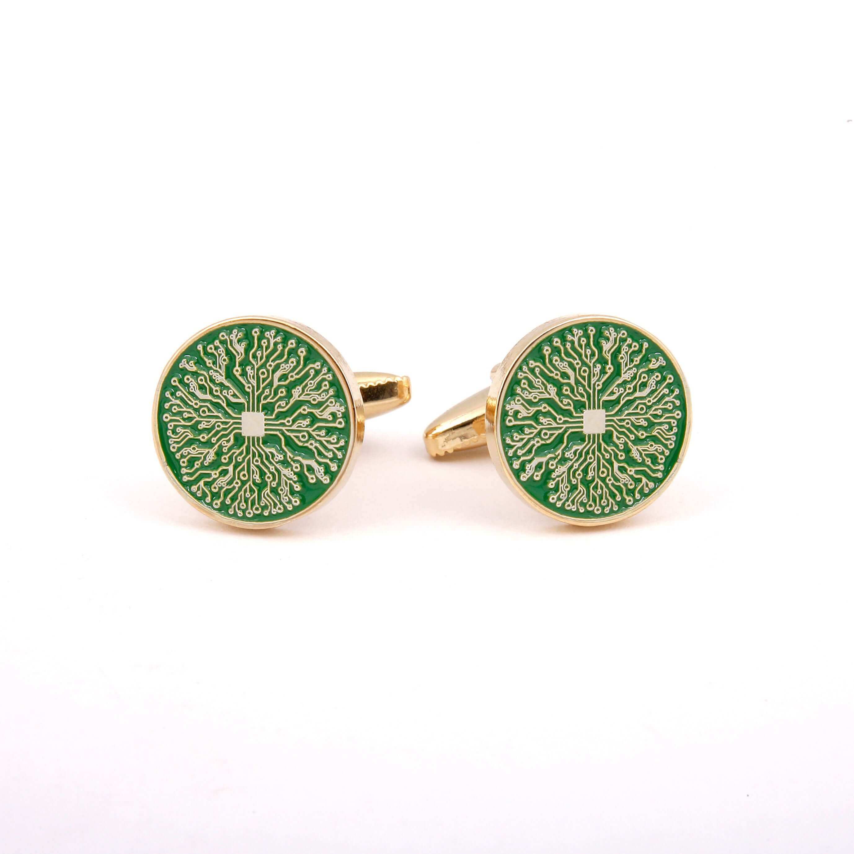Circuit Board Cufflink - Wimbledon Cufflink Company 