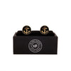 The Ships Anchor Gold Cufflinks II displayed in a black box, representing safety and endurance with a traditional nautical design.