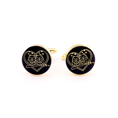 The Love Bird Gold Cufflink